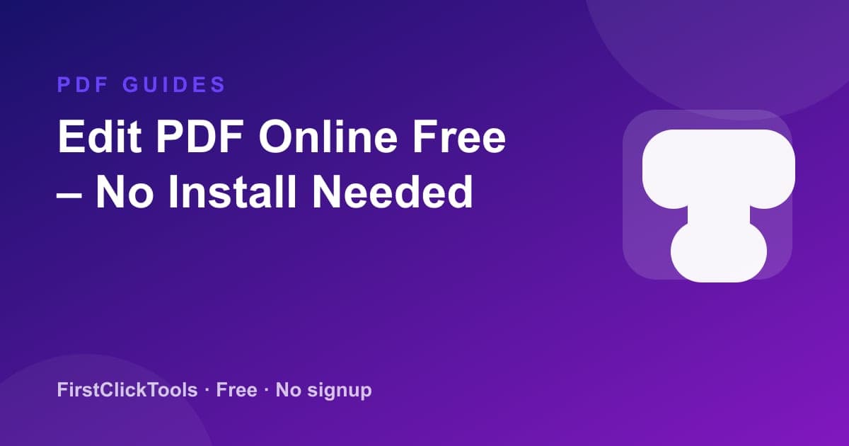 PDF Editor for Students Free: Edit, Sign & Submit Homework [2026]